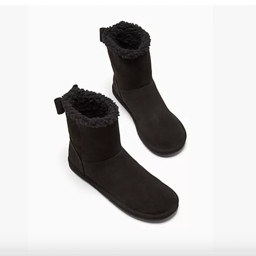 Kate Spade Black Wonderland Booties Winter Boots Shoes Size 6 Nwot